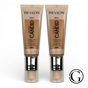 2 PACK Revlon PhotoReady Candid Foundation- 240 Natural Beige